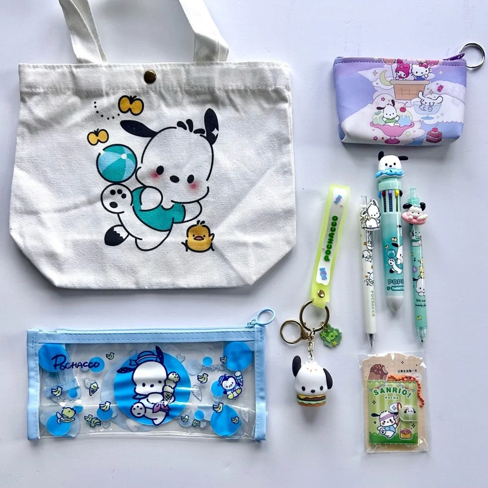 💙Pochacco Adorable 8-Piece Tote Bundle!